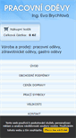 Mobile Screenshot of pracovni-odevy-eva.cz